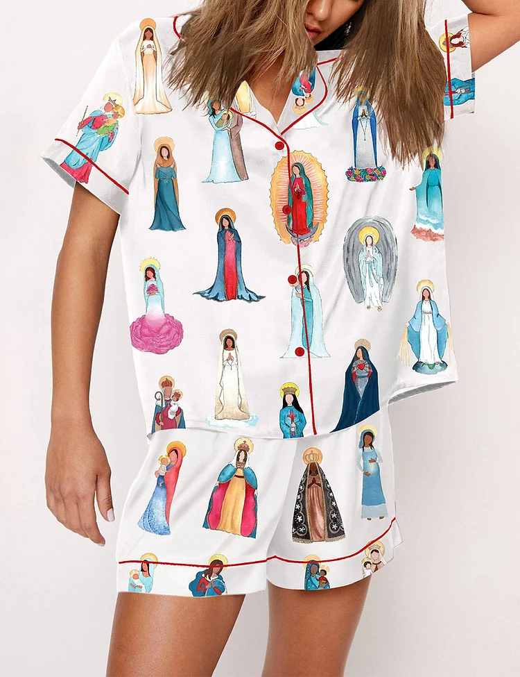 Women's Our Lady of Guadalupe Catholic Home Pajama Set