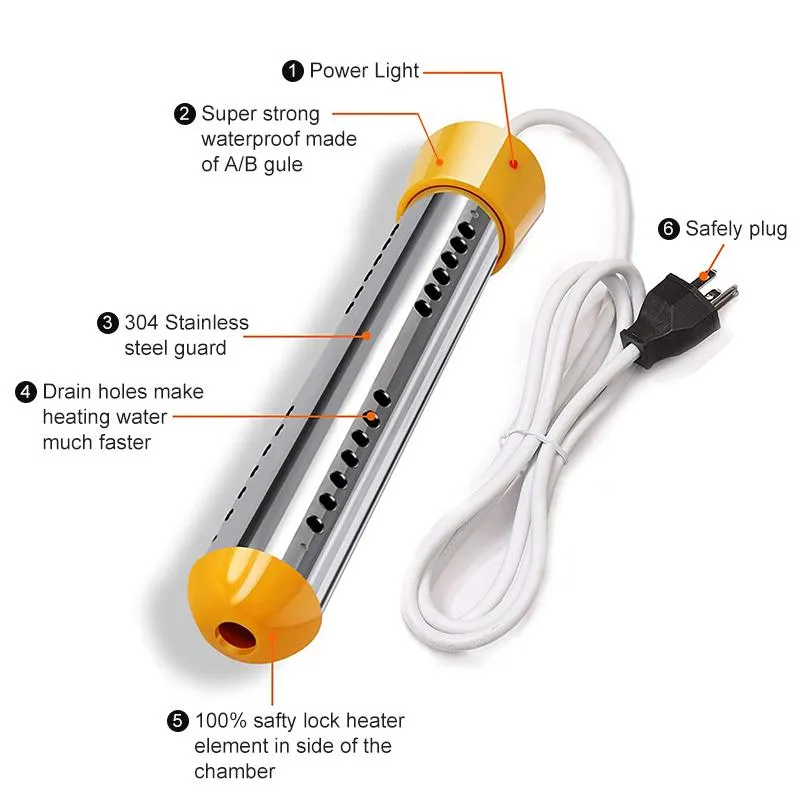 Immersion Submersible Electric Water Heater