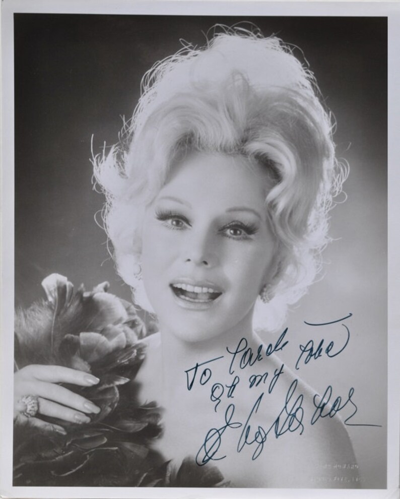 EVA GABOR SIGNED Photo Poster painting Green Acres, The Aristocats, The Rescuers wcoa