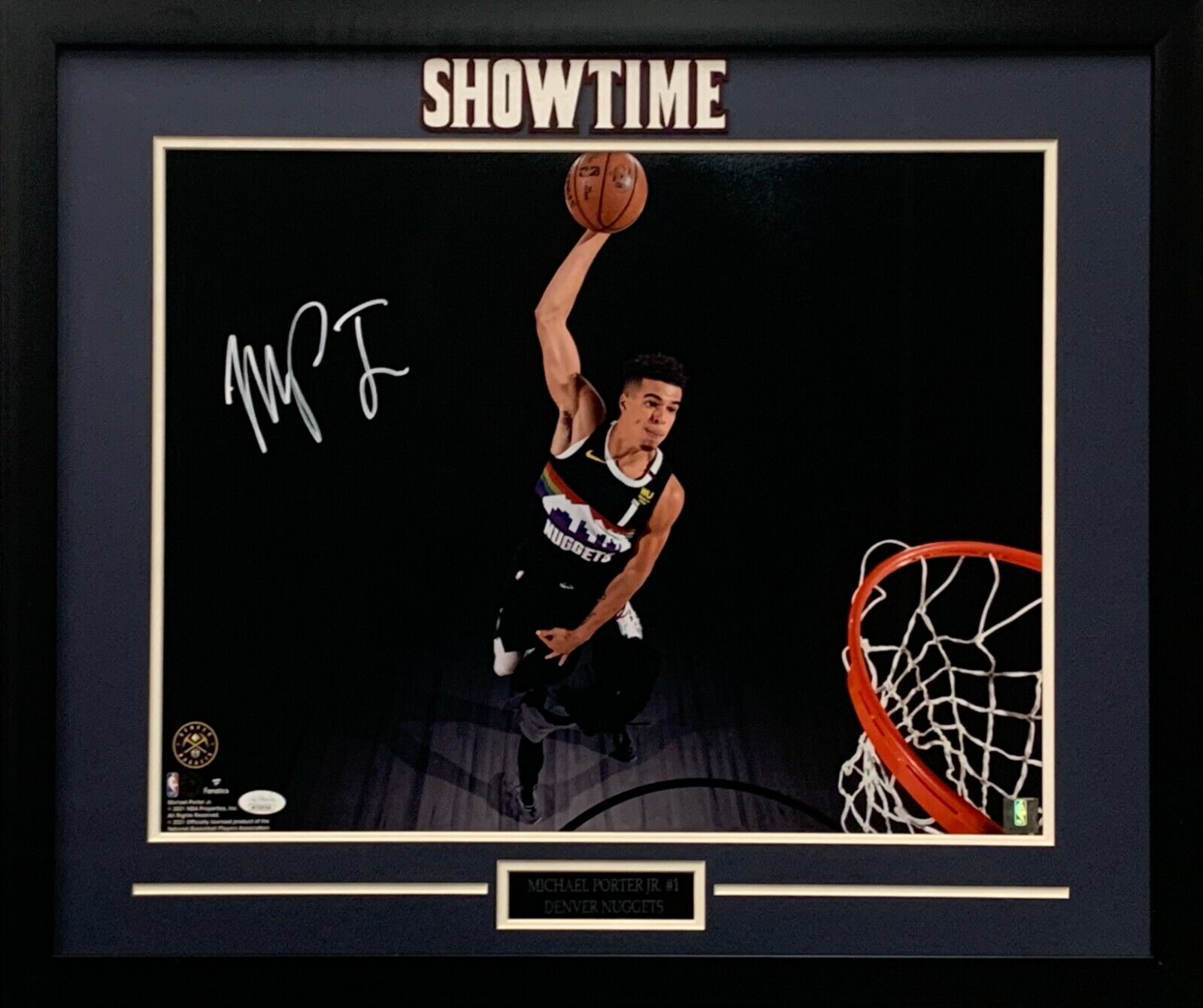 Michael Porter Jr. autographed signed framed 16x20 Photo Poster painting Denver Nuggets JSA COA