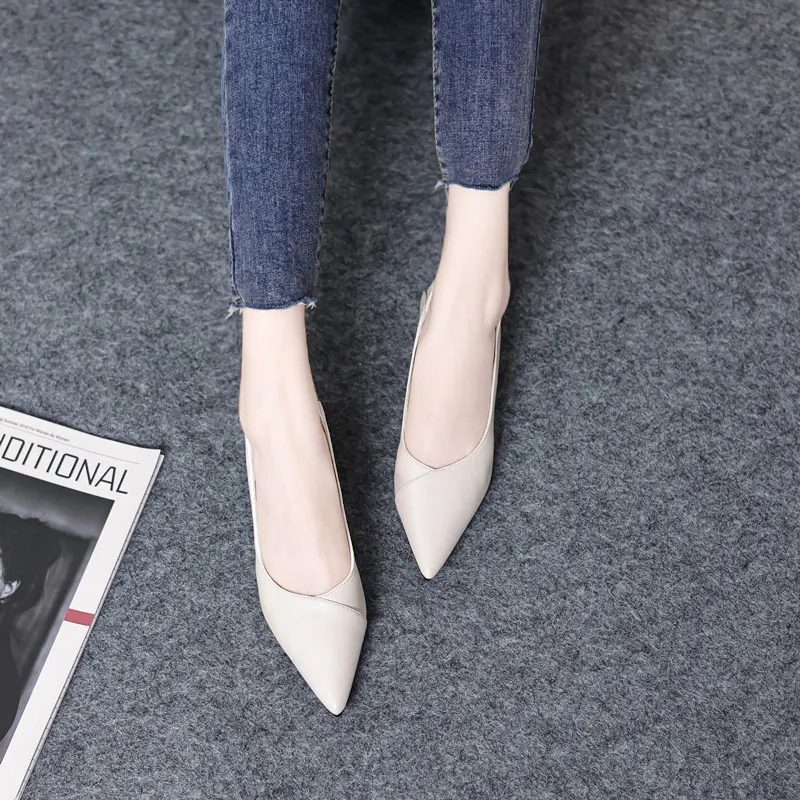 Breakj Breakj Single Shoes Women 2025 Work Clothes To Work Shoes Coarse Heel Do Not Tired Women Shoes Professional Work Shoes Women Black