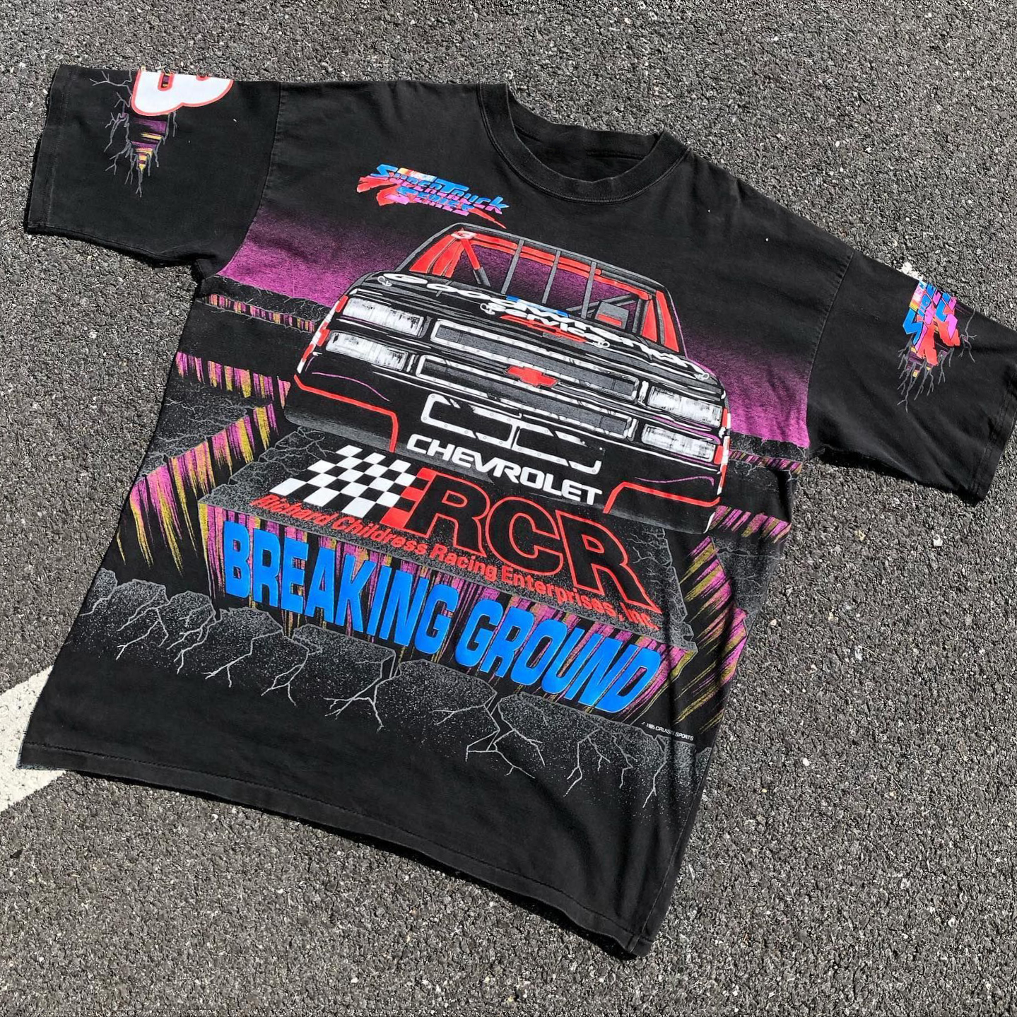 Sopula Street Style No 3 Racing Print Short Sleeve T-Shirt - SOPULA