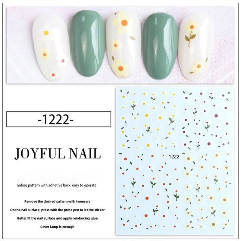 Beautizon Colorful Cartoon Teddy bear High Quality 3D Engraved Nail Stickers Nail Art Decorations Nail Decals Design