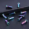 10Pcs Bike Spoke Nipples 14G Colorful Spokes Nipples for Mountain Road Bicycles