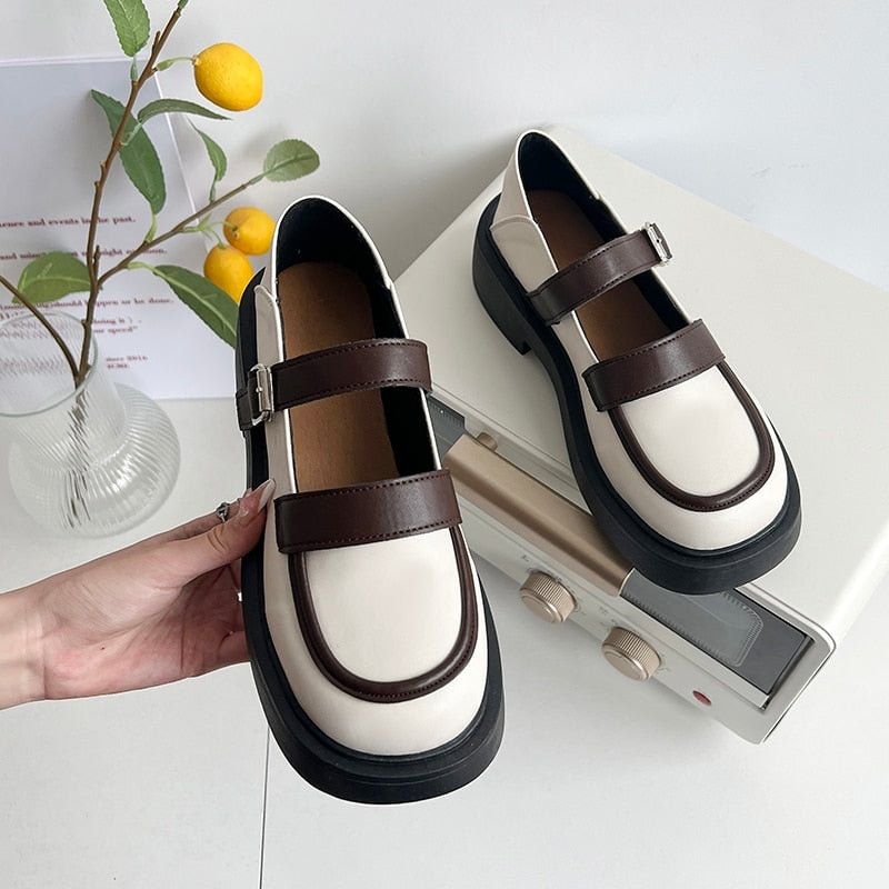 Back To School 2022 Casual Shoes Ladies Japanese Style Mary Janes Sweet Shoes Woman 2022 Summer Elegant Round Toe Platform Shoes Chic