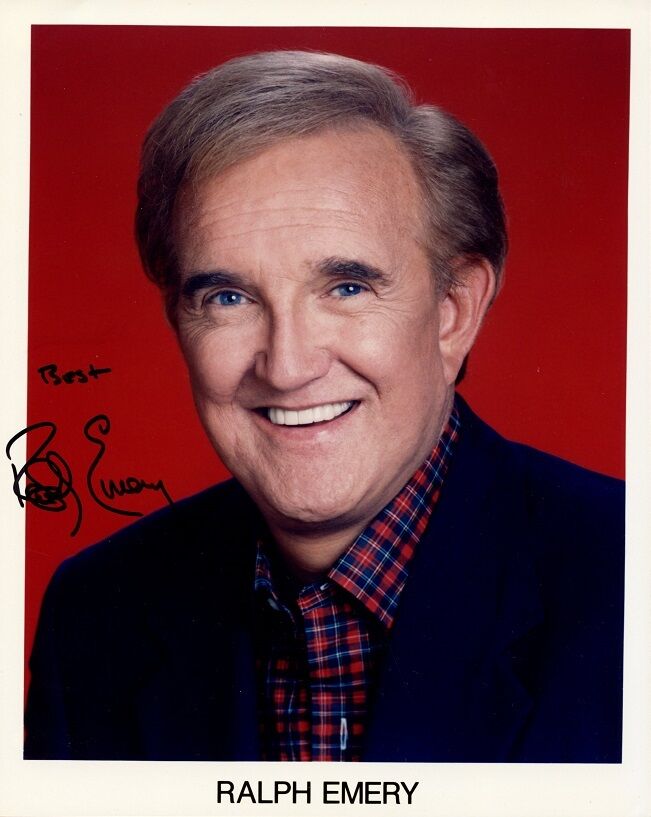 TV Host RALPH EMERY Signed Photo Poster painting - Nashville Now