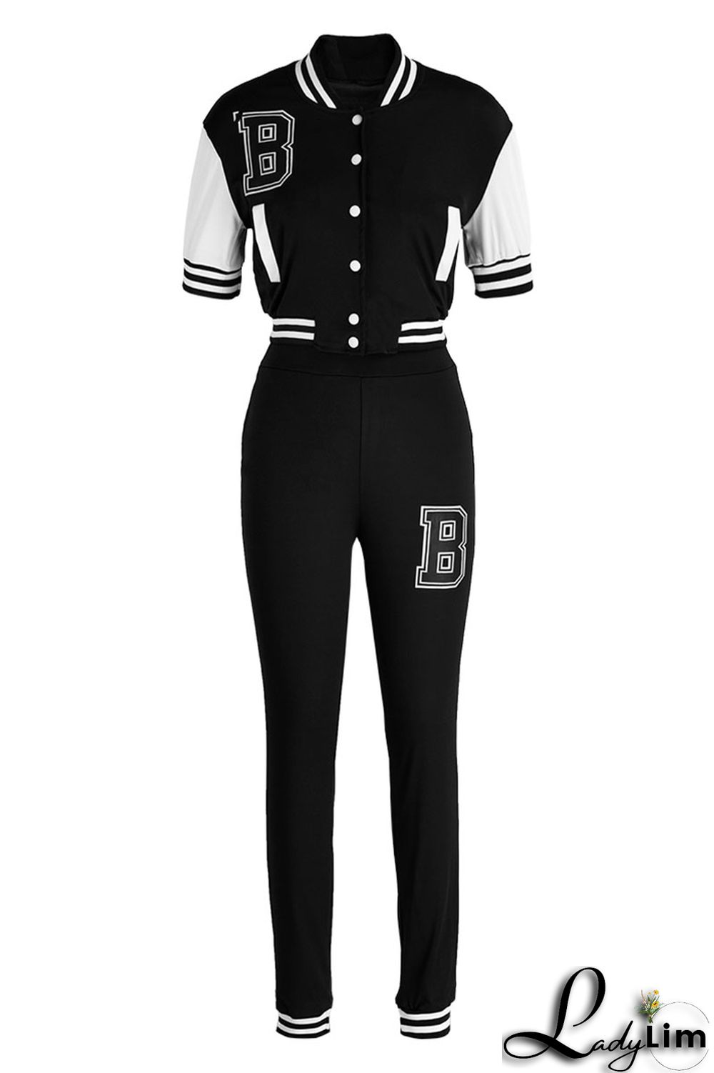 Army Green Fashion Casual Letter Print Split Joint Long Sleeve Two Pieces