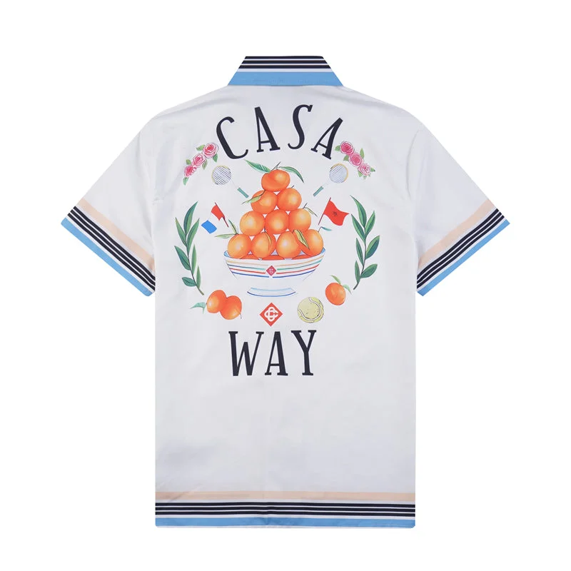 Casablanca 2023 new silk short-sleeved shirt