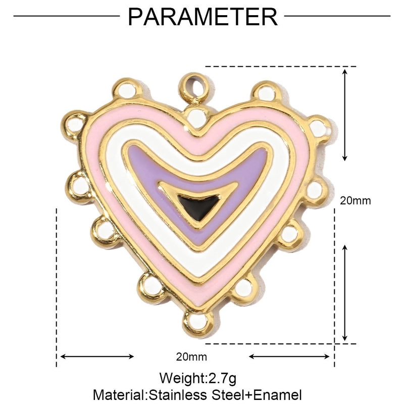 3 PCS/Package 13 * 20mm 14*27mm 28*39mm Titanium Steel Rhinestones Santa Claus Cherry Snowman Pendant Jewelry Accessories