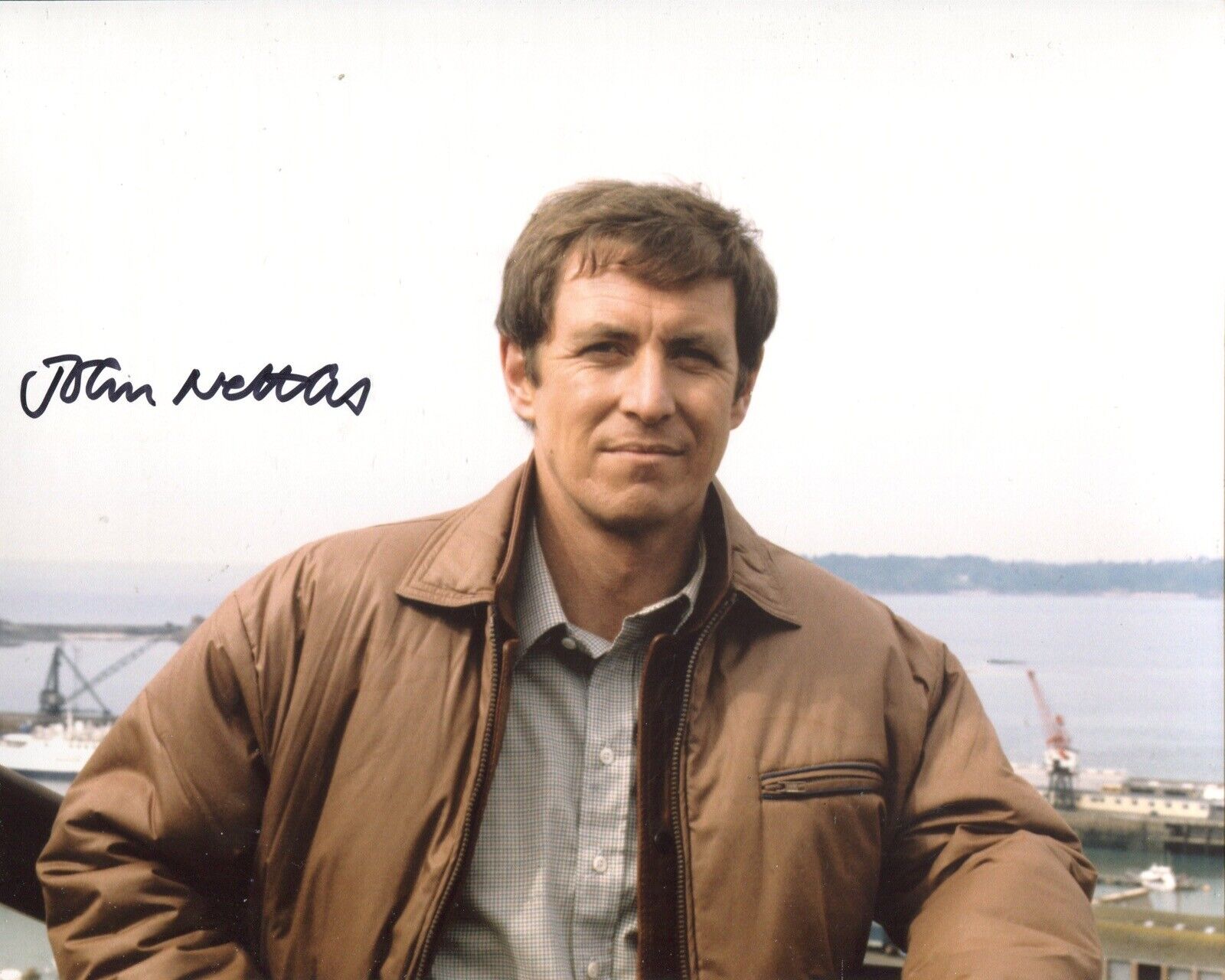 BERGERAC 8x10 TV detective Photo Poster painting signed by actor John Nettles IMAGE No4