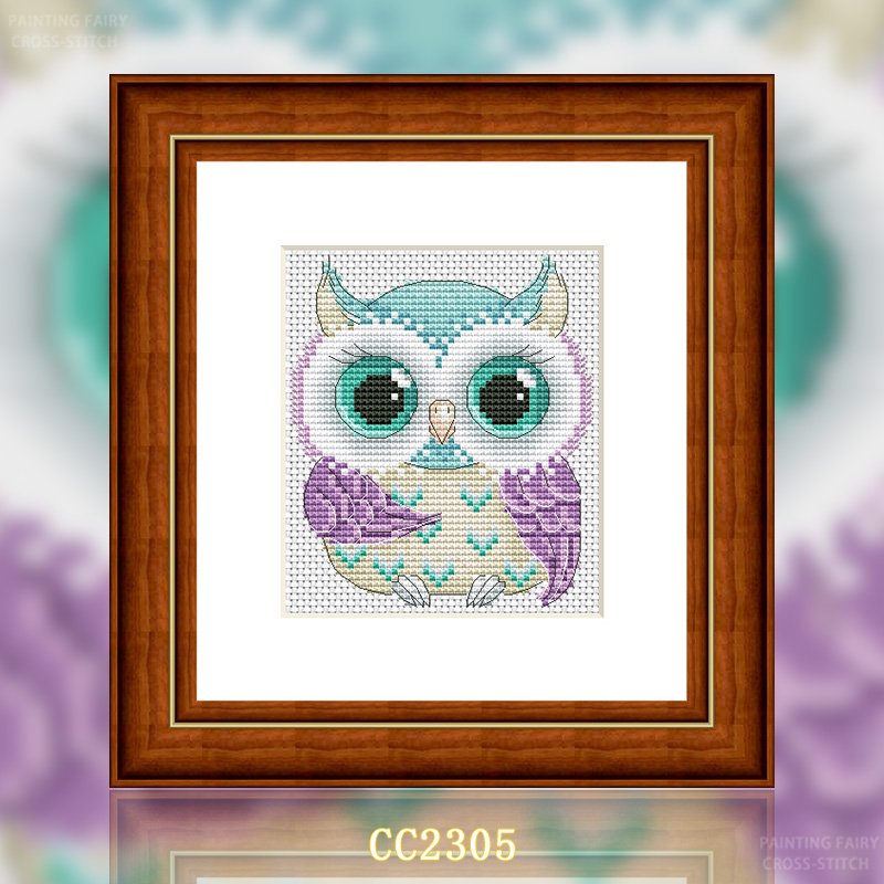 [CC2305-Mengmeng Owl 1] Painting Fairy Cross Stitch