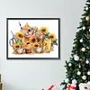 >SALE<5D DIY Full Round Drill Diamond Painting Sunflower Drink Kit Home Decor 40x30cm