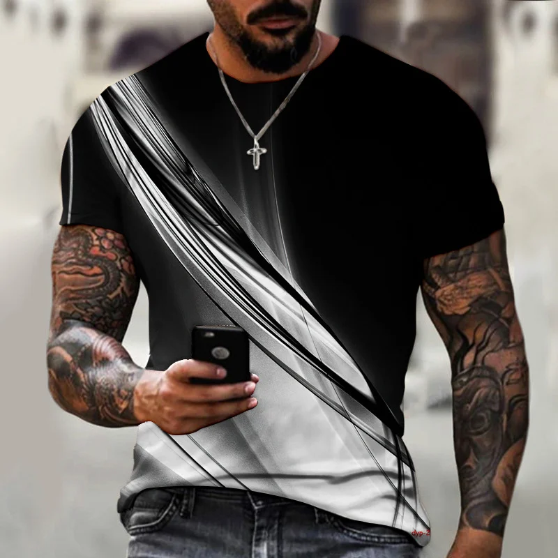 Men's Gradient Shade Print T-Shirt