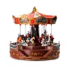 New Large Christmas Decoration LED Carousel Music Box Gift