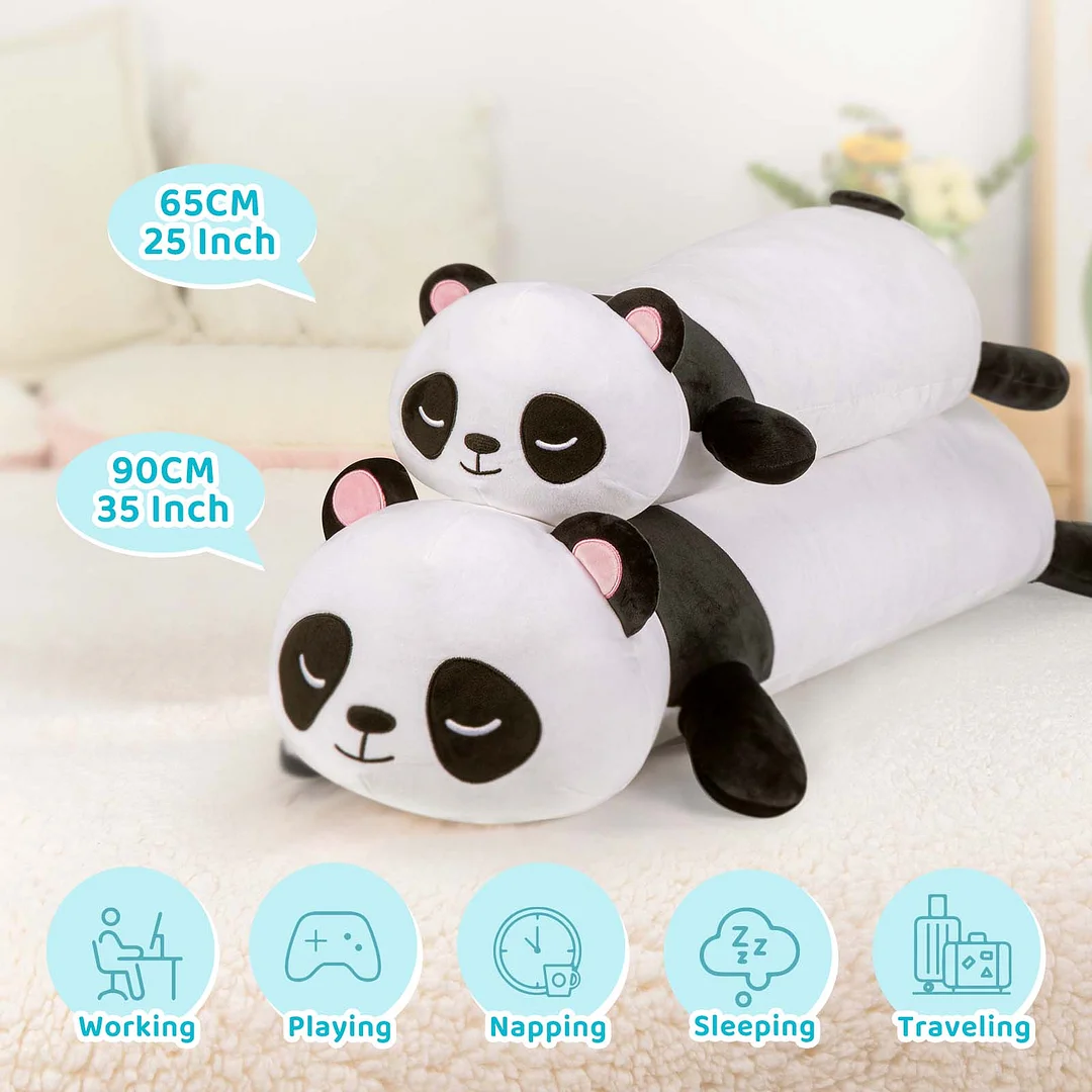 Large Panda Stuffed Animal Kawaii Plush Pillow Squishy Soft Toy