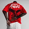  Bold Graphic T-Shirt with Fallen Angel Design for Men by Inlyline