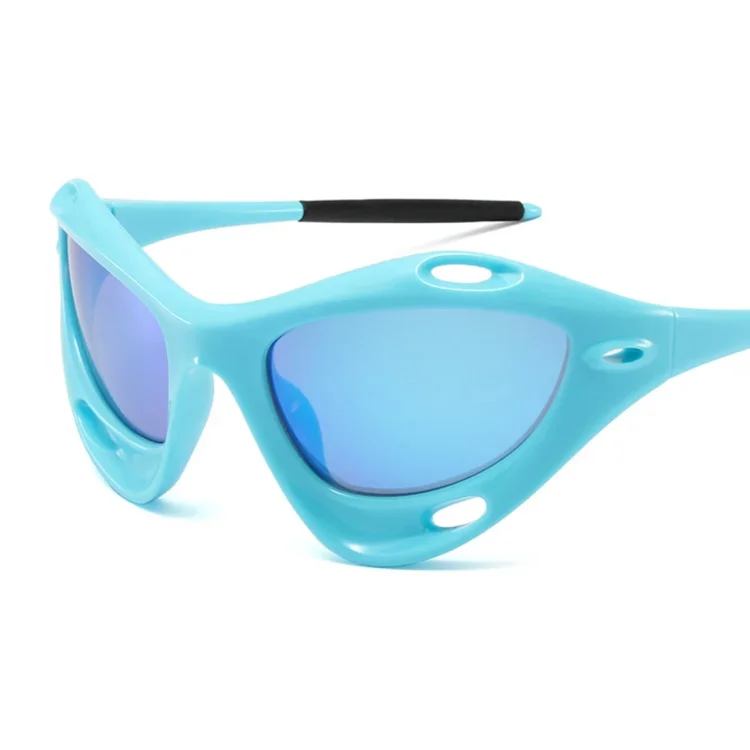 Damulin 2025  Cyberpunk Cat Eye Sunglasses UV400 Steampunk Butterfly Goggles Cool Women Men Future Hip Hop Modern Sun Glasses Eyewear