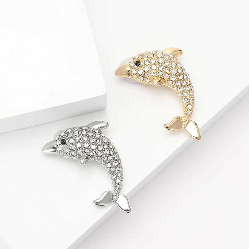 Lady Pin Dolphin Alloy Women’s Brooches