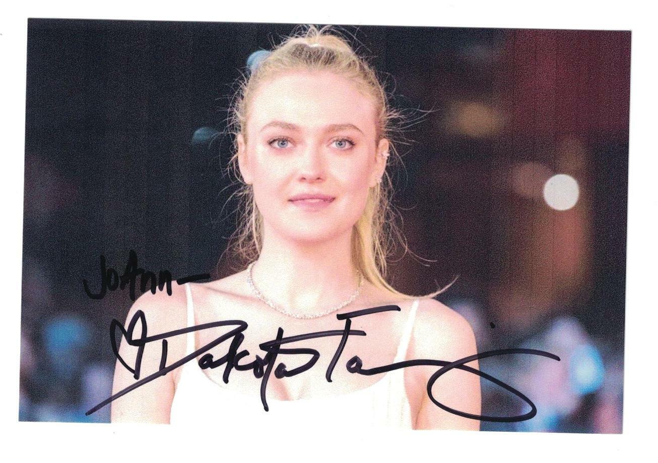 Dakota Fanning Signed Autographed 4 x 6 Photo Poster painting Actress A