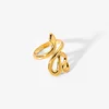 Irregular Chic Golden Stacking Rings