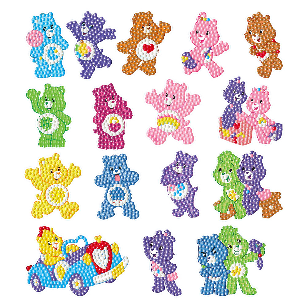 

2pcs Care Bear - 5D DIY Craft Sticker, 501 Original