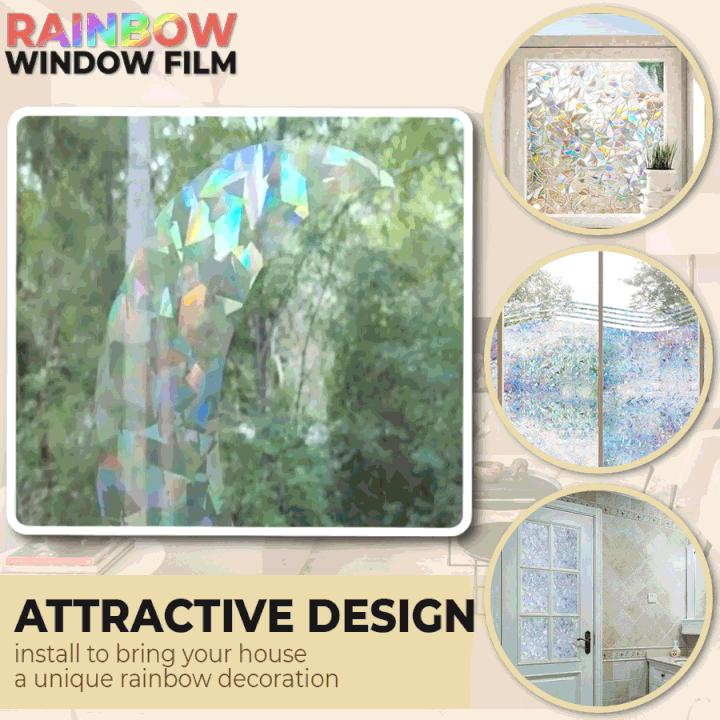 3D Rainbow Window Film