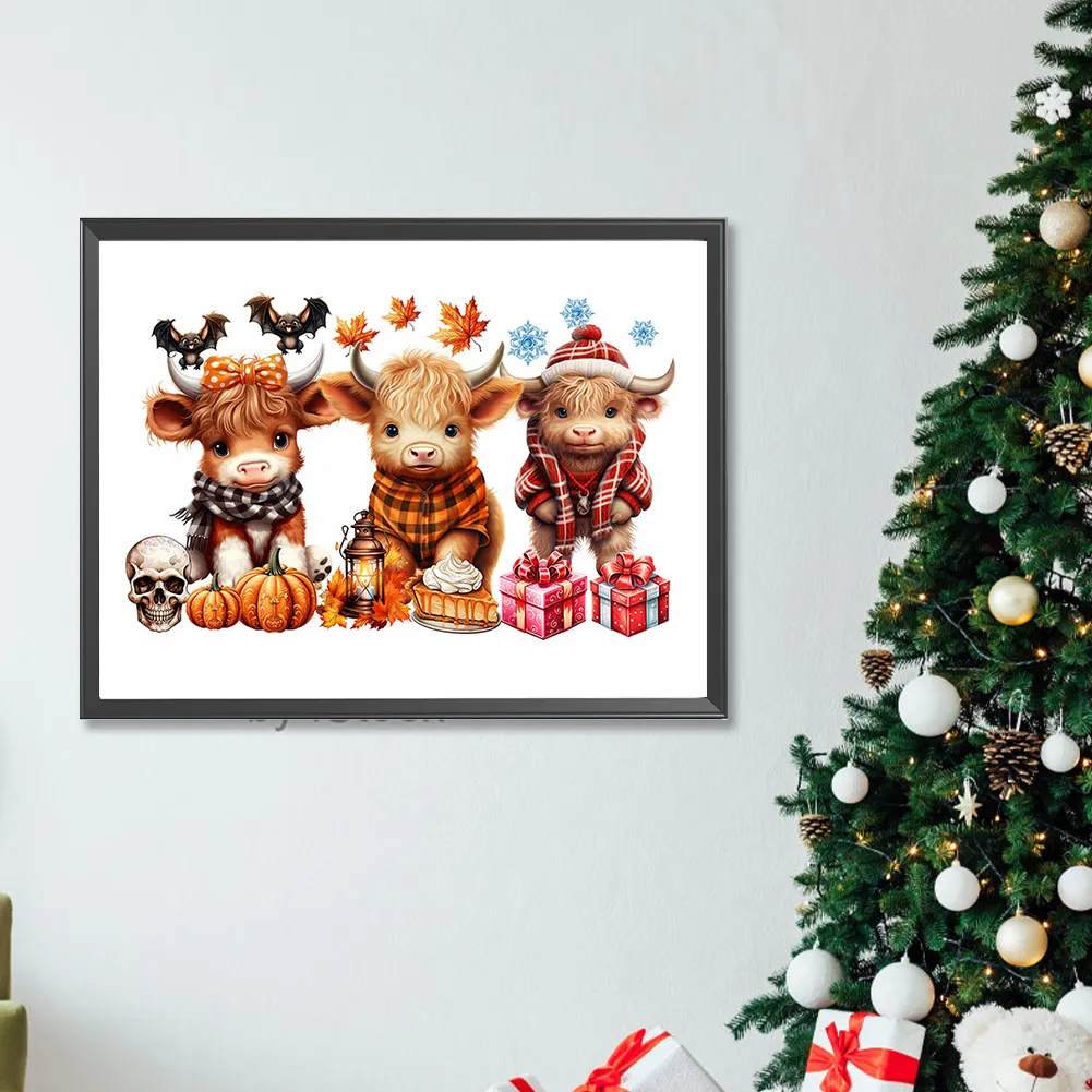 Diamond Painting - Full Round Drill - Halloween Yak(Canvas|40*30cm)