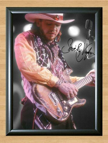 Stevie Ray Vaughan Signed Autographed Photo Poster painting Poster Print Memorabilia A3 Size 11.7x16.5