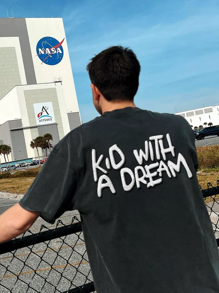 Sopula Kid With A Dream Print T-Shirt
