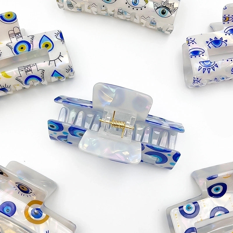 Women’s Casual Minimalist Eye PVC Hair Claws