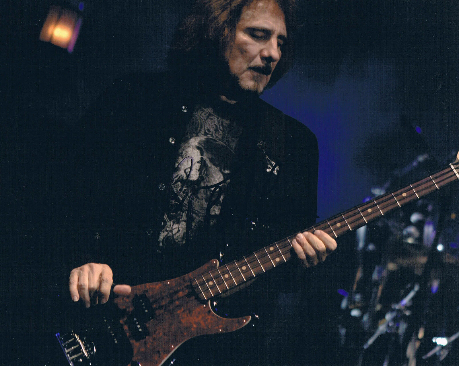 Black Sabbath Geezer Butler 1949- genuine autograph 8x10 Photo Poster painting signed In Person