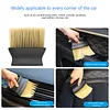 Auto Interior Dust Soft Brush Air Conditioning Outlet Cleaning Brush (Yellow)