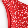 ZAFUL Print Flower Sexy Bikinis Women Push Up Swimsuit Bikini Set Bandage Swimwear Yellow Thong Bathing Suit 2019 Swimming Suit