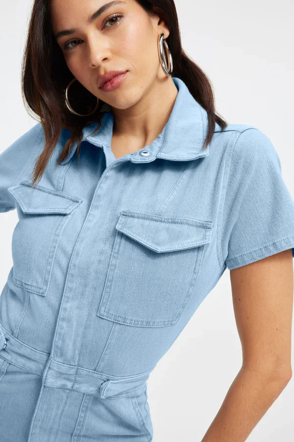 Fashion Denim Jumpsuit (Buy 2 Free Shipping)