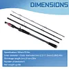 1.8M Fishing Rod 4 Section Rod Ultralight Spinning Casting Lure Fishing Rod