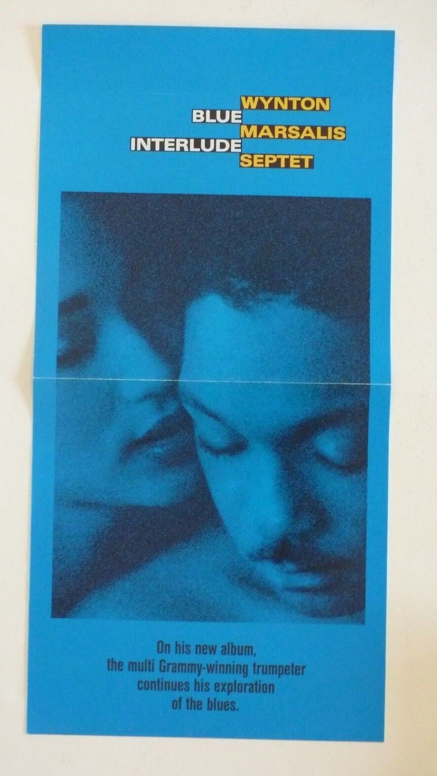 Wynton Marsalis Blue Interlude Septet LP Record Photo Poster painting Flat 12x24 Poster
