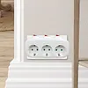 3 Horizontal Socket Power Adapter Power Converter Socket for Living Room Bedroom