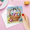 6Pcs DIY Easter Eggs Diamond Painting Card