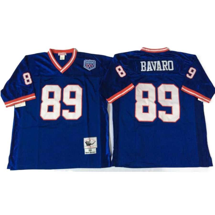 Men's New York Giants Mark Bavaro Mitchell & Ness Royal Throwback Jersey