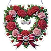 Valentine Day 2D Flat DIY Diamond Art Pendant Diamond Painting Set (Wreath)