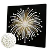 Fireworks DIY Pearl Diamond Art Kit for Adults Home Decor 25x25cm With Frame