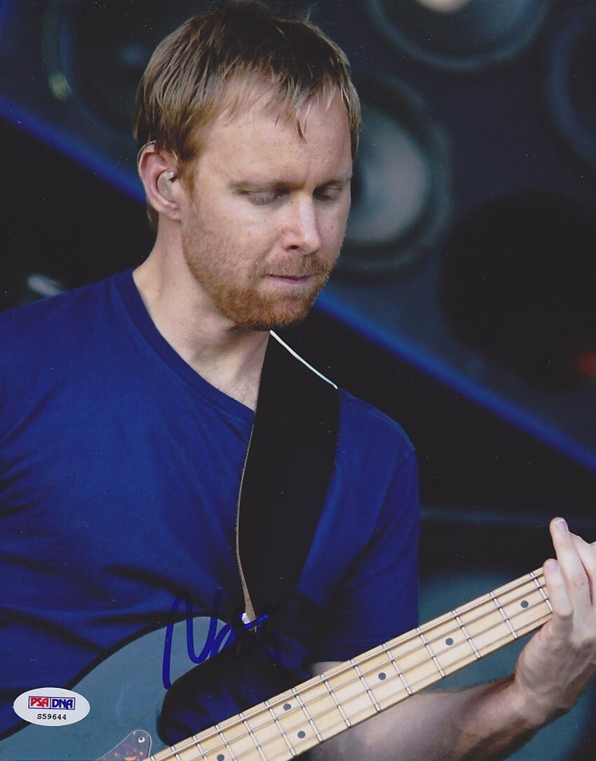 Nate Mendel SIGNED 8x10 Photo Poster painting Bassist Foo Fighter PSA/DNA AUTOGRAPHED