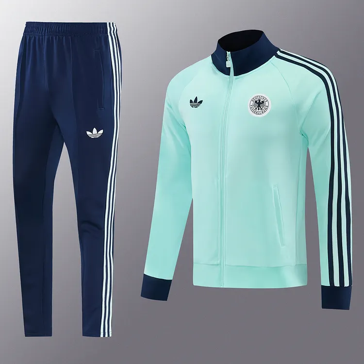 Germany 2026 World Cup Light Green Tracksuit【Jacket + Pants】1:1 Thai Quality