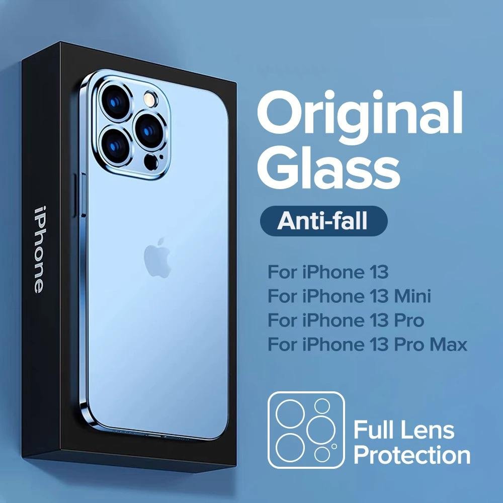 Luxury Tempered Glass Lens Protection iPhone Case