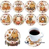 8pcs Full Drill DIY Gem Art Diamond Painting Set Halloween(Autumn)