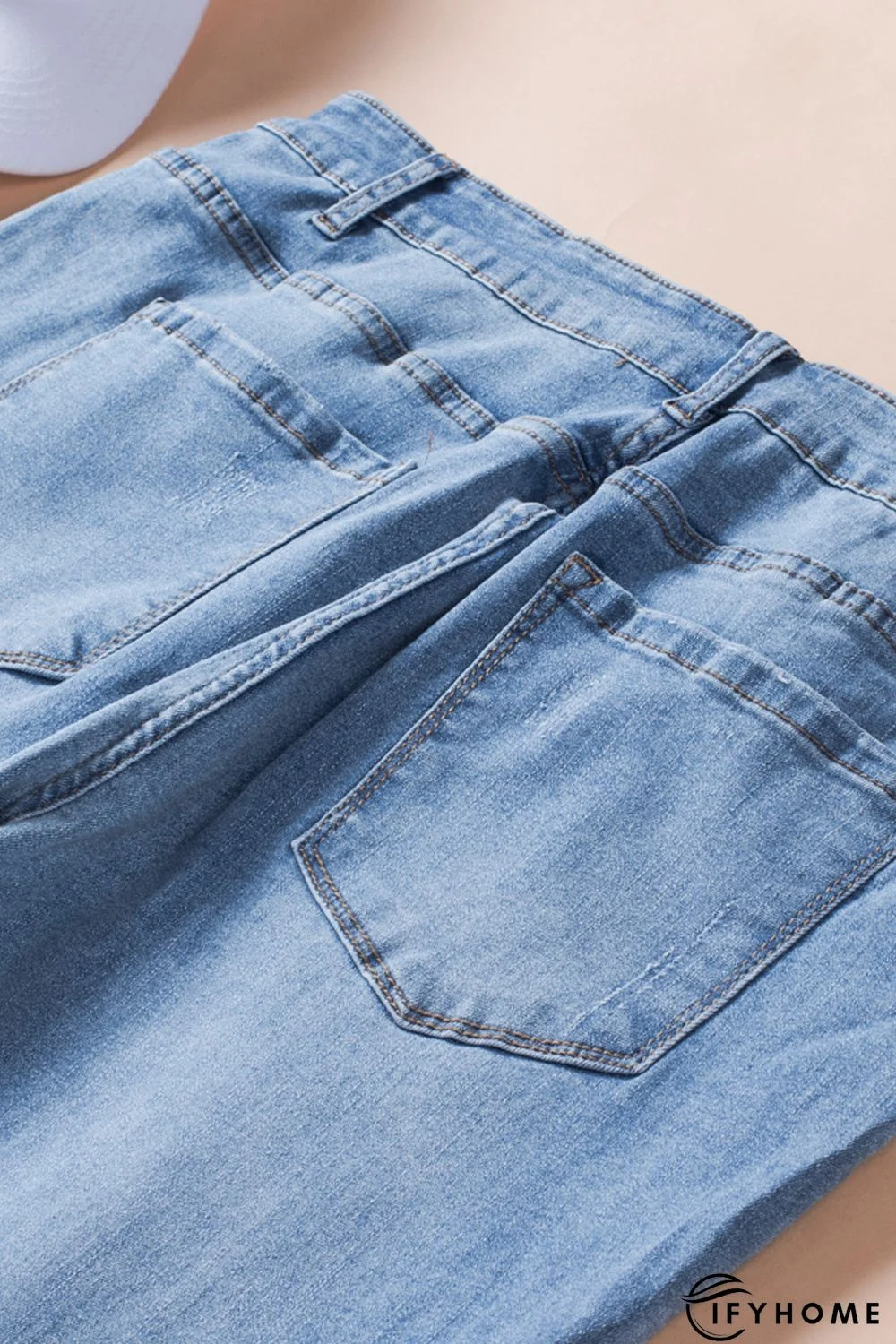 Sky Blue High Rise Skinny Plus Size Jeans | IFYHOME