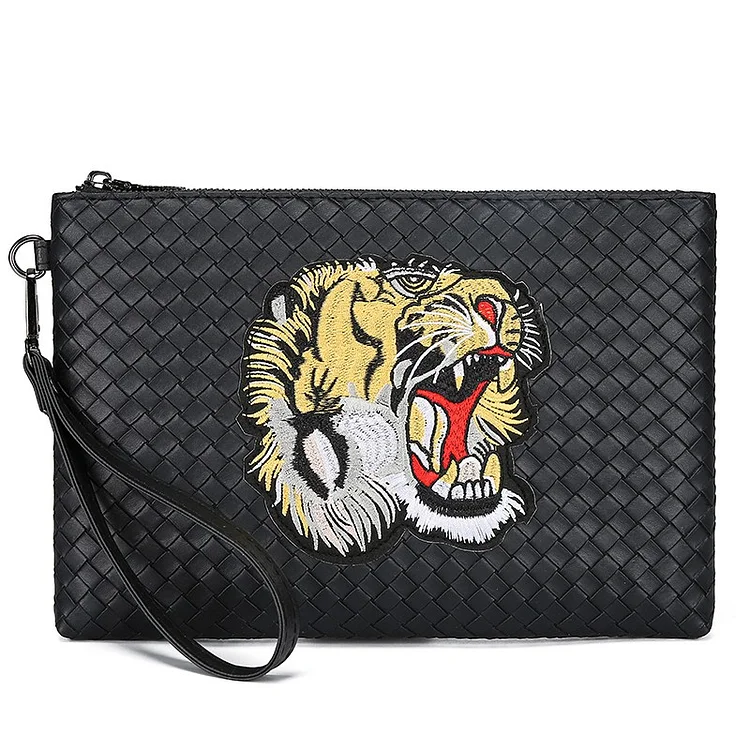 New men's pocket bag Big hand bag Europe and the United States women's fashion envelope bag casual handbag business travel_ viptrois