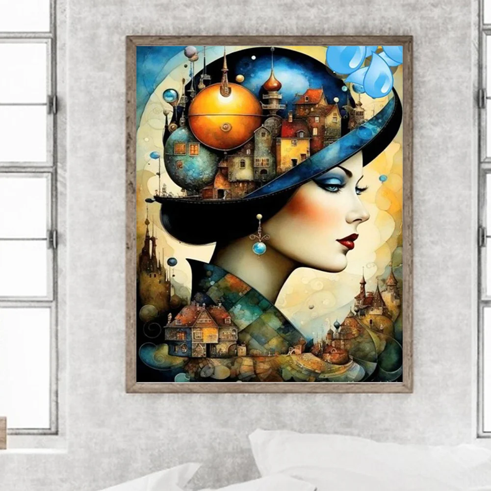 Diamond Painting - Full Round Drill - Girl(Canvas|40*50cm)