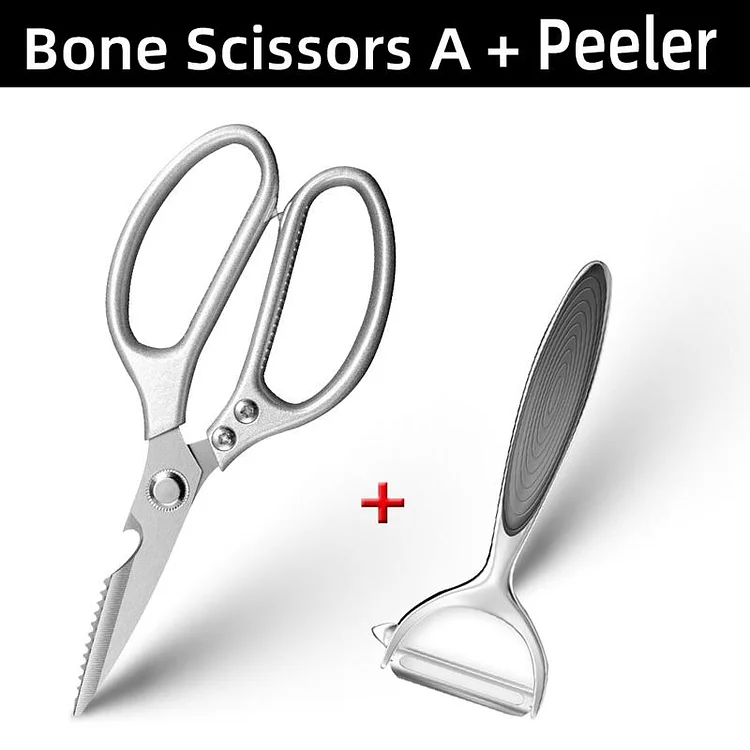 Kitchen Chicken Bone Scissors Fish Scissors Chicken Duck Cutter Shears Stainless Steel Scissors Scale Clean Cook Scissors Knife