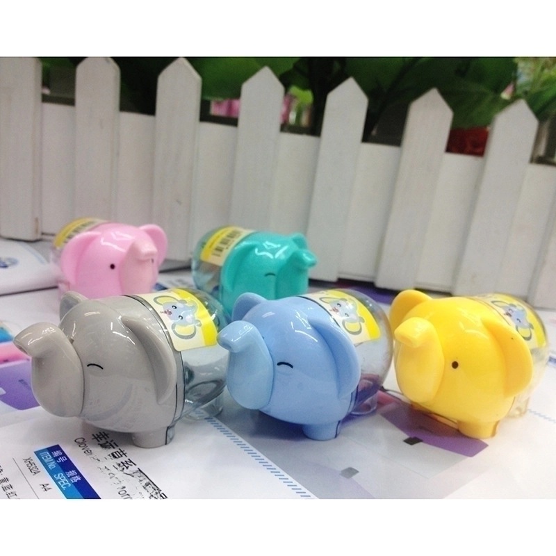 Cute Creative Cartoon Single Hole Elephant Pencil Sharpener 1 Piece